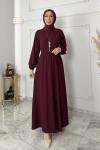 Gamze Elbise  Bordo