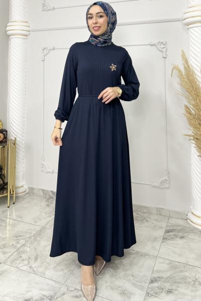 Gamze Elbise  Lacivert