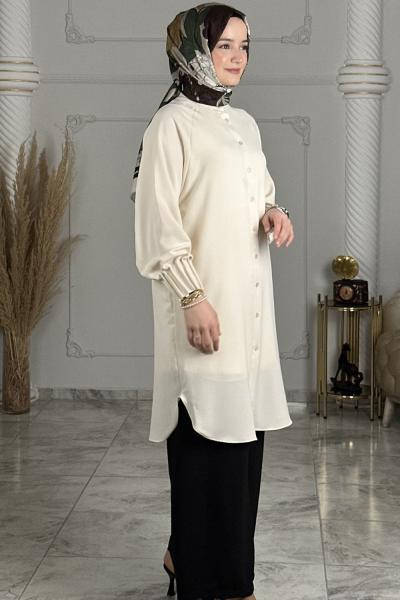 Güzin Linda Gömlek Krem