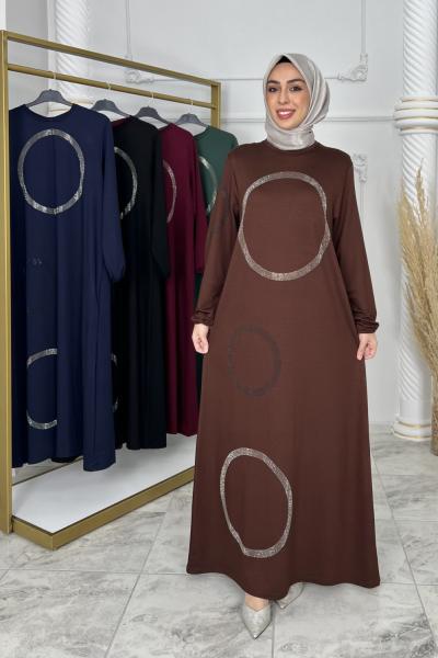 Halka Elbise  Acı Kahve