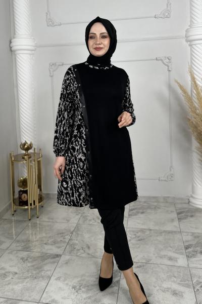 Hazal Tunik  Siyah Beyaz
