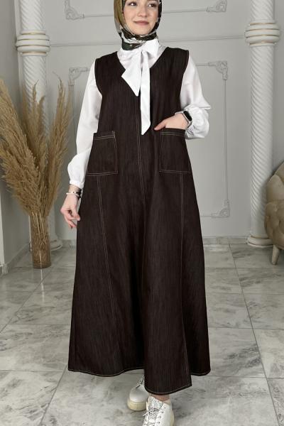 Melike Kot Elbise  Antrasit