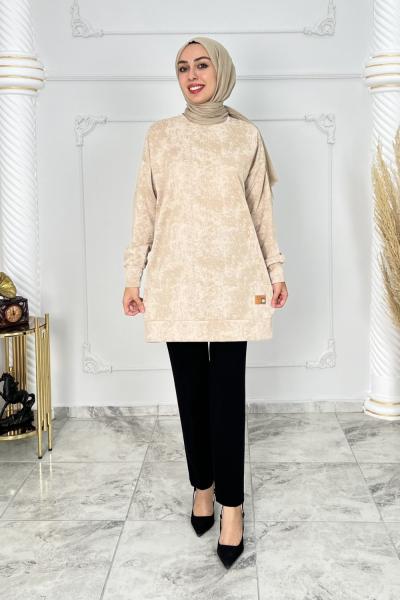 Merve Süet Tunik Bej