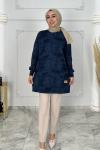 Merve Süet Tunik Lacivert