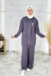 Meryem Oysho Takım  Gri