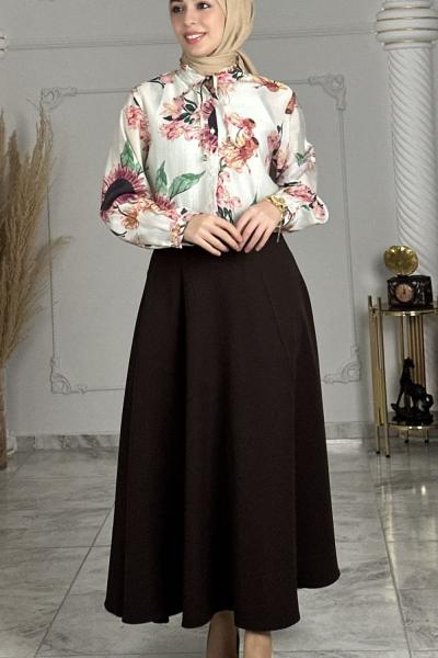 Mevlana Etek  Kahverengi