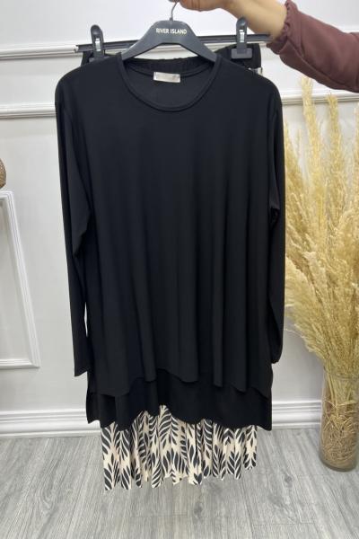 Nazlı Etekli Takım Siyah