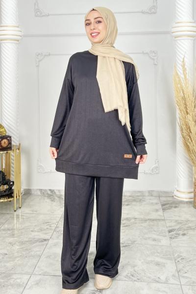 Özden Örme Takım Siyah
