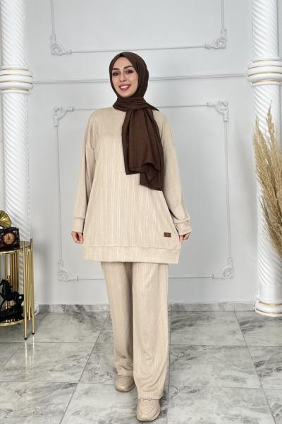 Özden Örme Takım Krem
