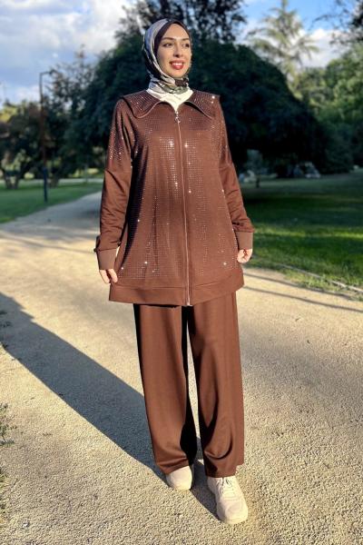 Parla Takım Kahverengi