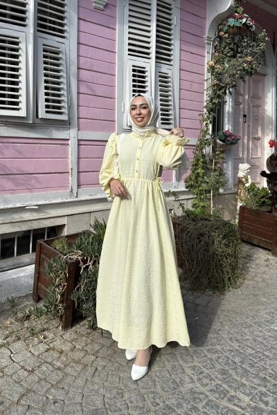 Selin Elbise  Sarı