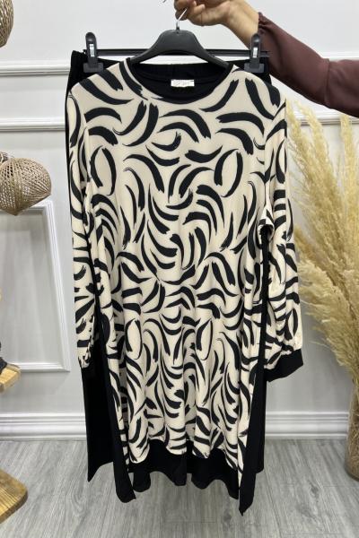 Sinem Sand Takım Siyah Beyaz