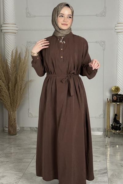 Sude Elbise  Kahverengi
