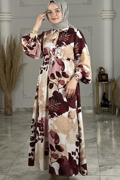 Süreyya Elbise Bordo