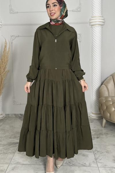 Tülay Ceketli Elbise  Yeşil