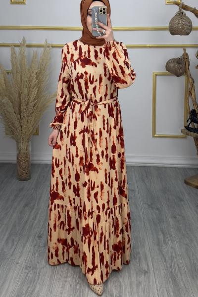 Yağmur Elbise  Bordo