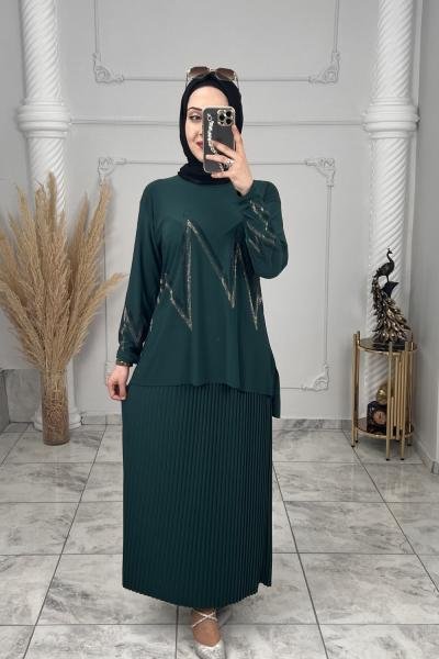 Zikzak Sandy Takım Zümrüt