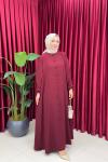 BİHTER ELBİSE - BORDO