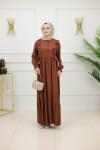 DUHA ELBİSE-KAHVERENGİ