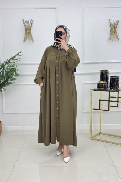 GÜLNAZ ELBİSE-YAĞ YEŞİLİ