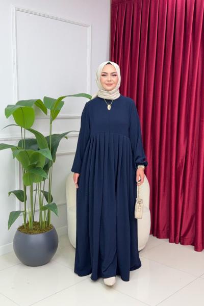 LEYLA ELBİSE - LACİVERT