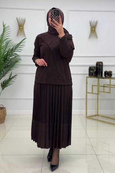 LİDYA ETEKLİ TAKIM - ACI KAHVE