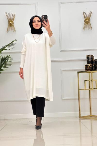 LOREN TUNİK-BEYAZ