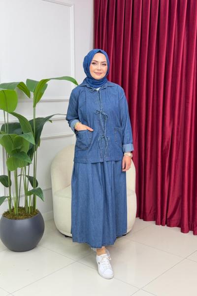 MAYSA DENİM TAKIM - LACİVERT