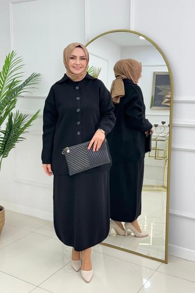 ÖYKÜ TRİKO TAKIM - SİYAH