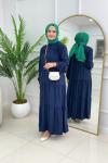 SEVİM ELBİSE - LACİVERT