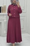 Hazal Etek Takım Bordo