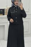 Hazal Etek Takım Siyah