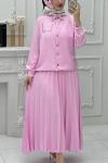 Hazal Etek Takım Pembe