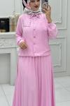 Hazal Etek Takım Pembe
