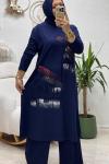 AMATİS MAXİ BOY TUNİK TAKIM Lacivert