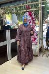 AYLİZ ELBİSE  Kahverengi