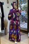 Burcu elbise  Mor