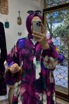 Burcu elbise  Mor