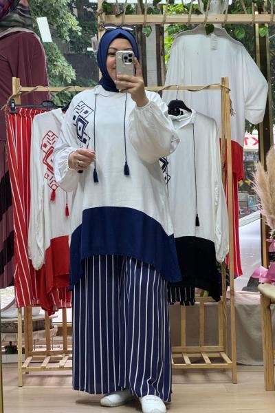 ÇİZGİLİ TAKIM  Lacivert