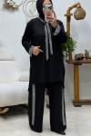 DİVA  TAŞLI TAKIM  Siyah