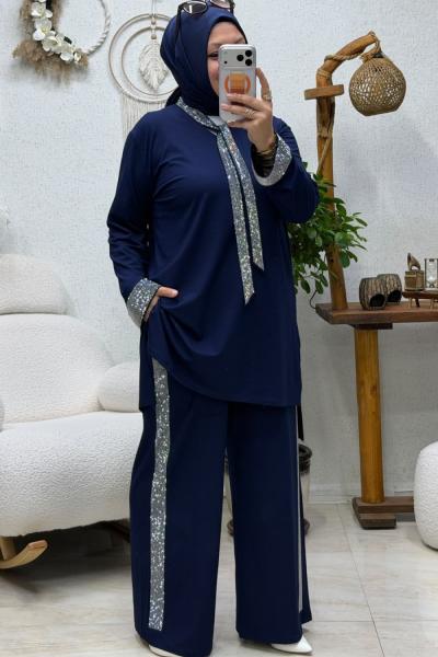 DİVA TAŞLI TAKIM Lacivert