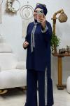 DİVA  TAŞLI TAKIM  Lacivert