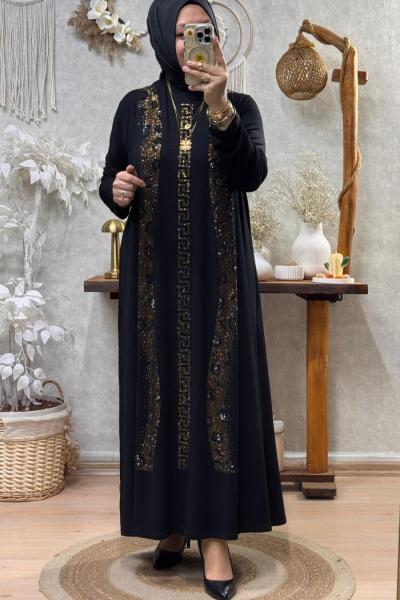 DUNİSİ ELBİSE Siyah