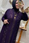 DUNİSİ ELBİSE Mor