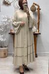 ELENİ ABAYA FERACE Bej