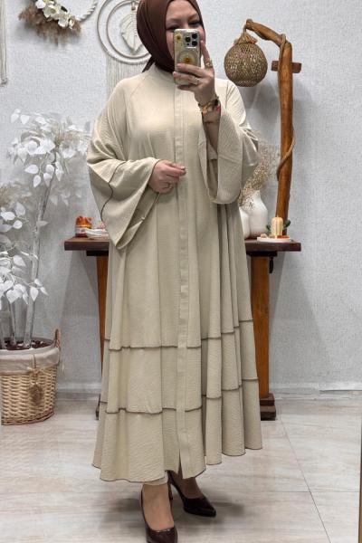 ELENİ ABAYA FERACE Bej