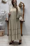 ELENİ ABAYA FERACE Bej