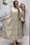 ELENİ ABAYA FERACE Bej