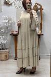 ELENİ ABAYA FERACE Bej