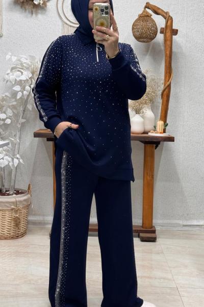 ELİTE TAŞLI TAKIM  Lacivert